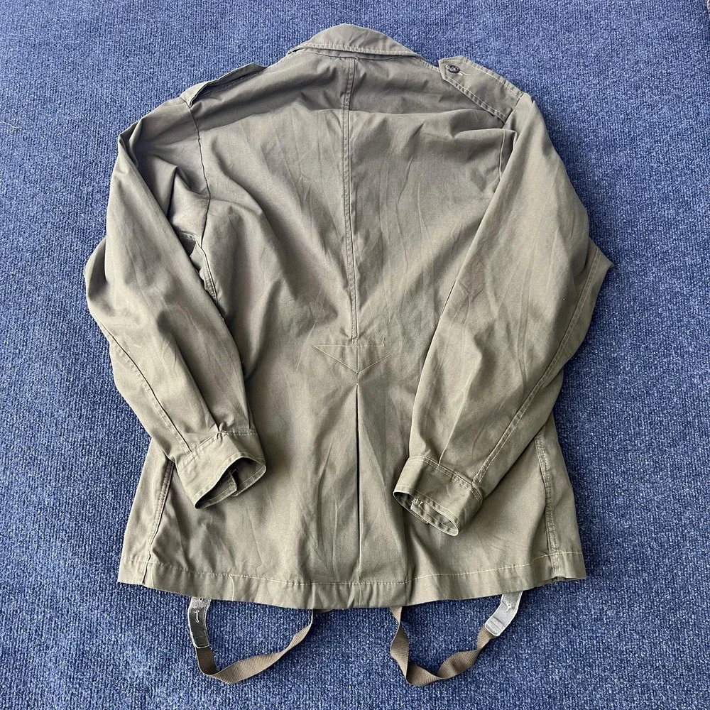 Vintage Military Field Jacket Mens Medium Large‎ OD Green Paratrooper Smock
